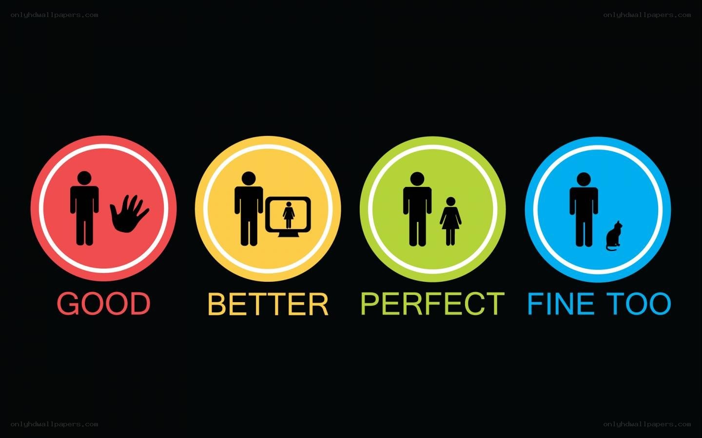 four icons with human figures