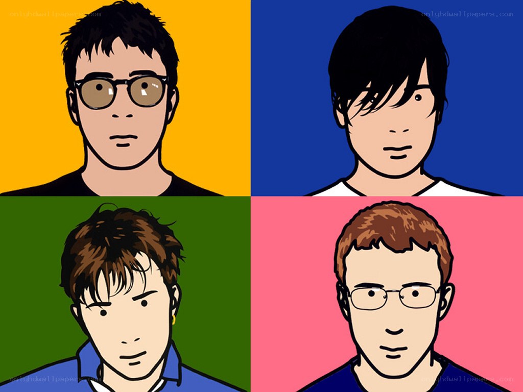 four illustrated portraits