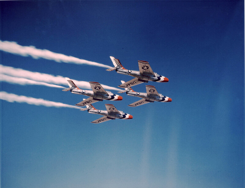 Four Jet Planes in Formation