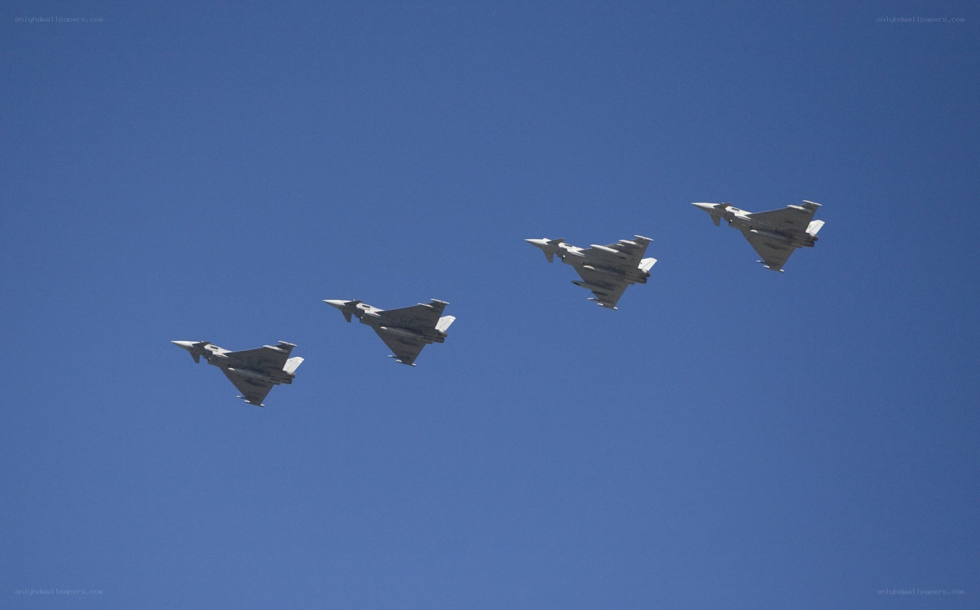 four jets in formation