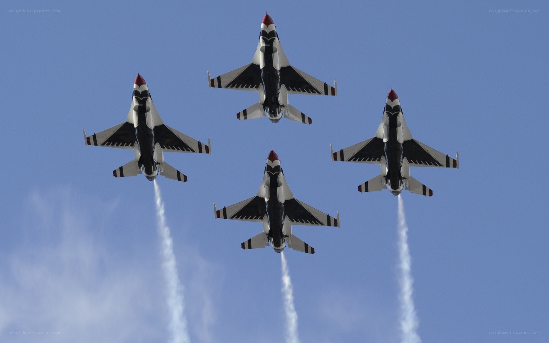 four jets in formation