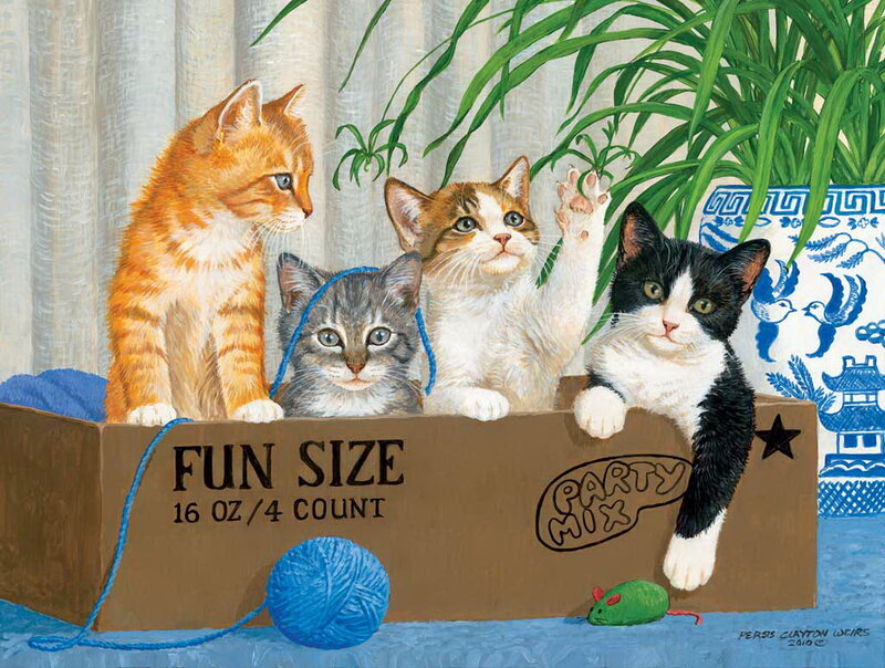 Four Kittens in Box