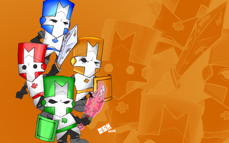 Four Knight Characters — Orange