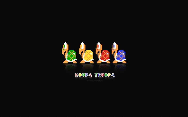 Four Koopa Troopas