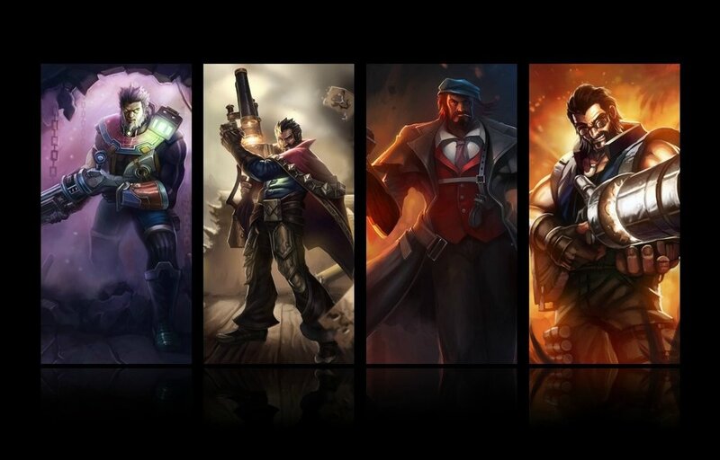 Four League of Legends characters