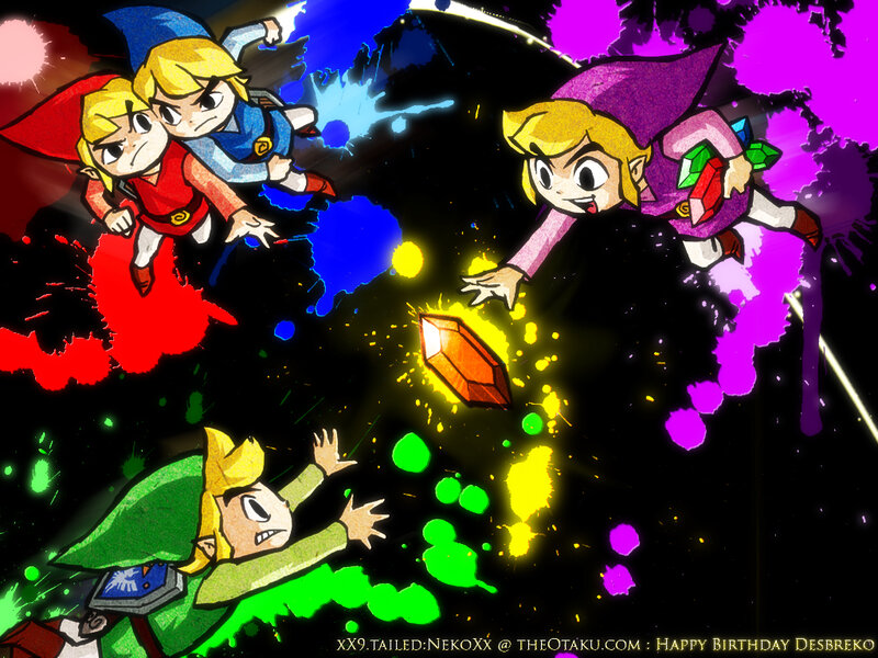 Four Link Characters — Black