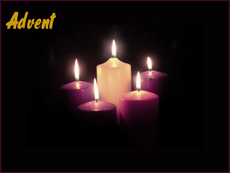 Four Lit Candles — Purple