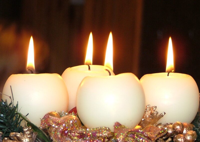 Four Lit Candles
