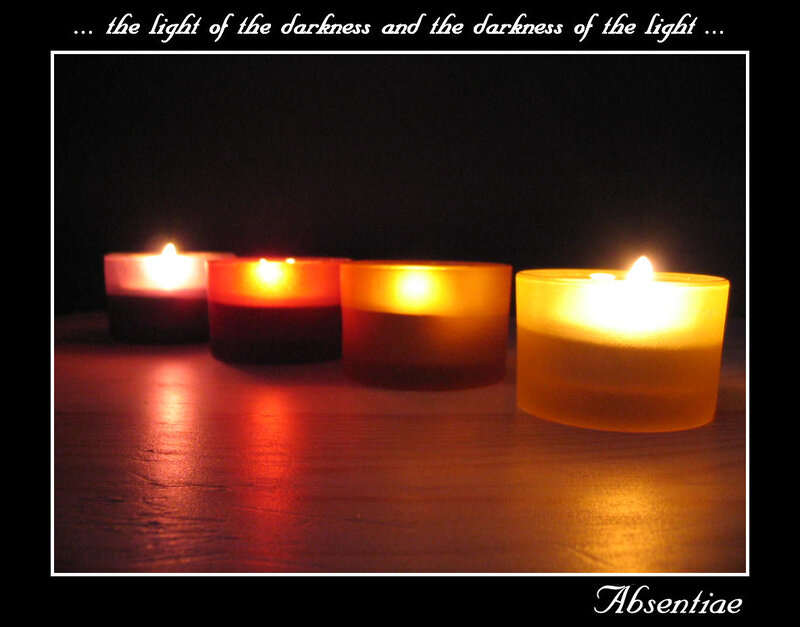 Four Lit Candles — Yellow, Calm