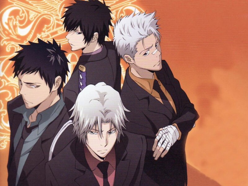 Four Male Anime Characters — Orange