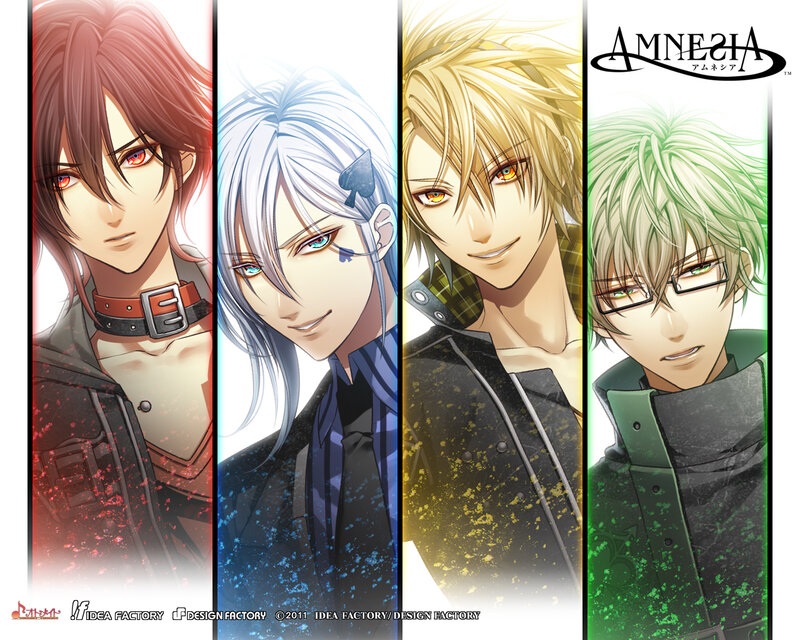 Four Male Anime Characters — Red