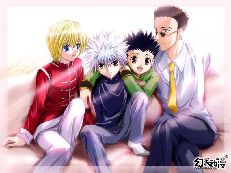 Four Male Anime Characters — White, Friendly