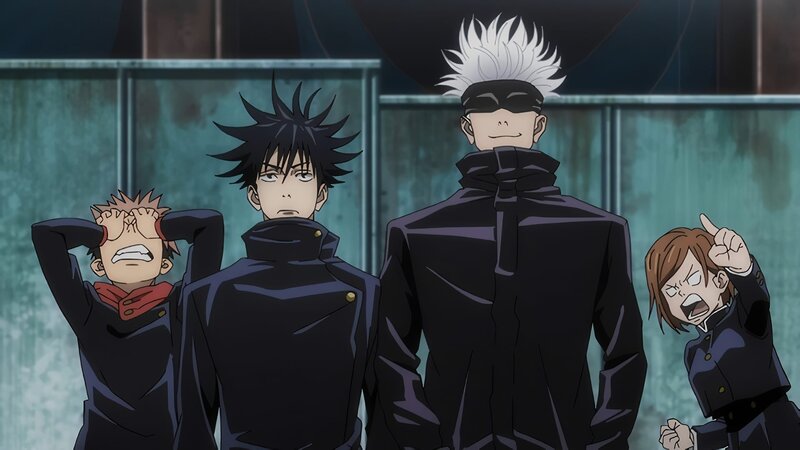 Four Male Characters — Black, Dramatic, Anime