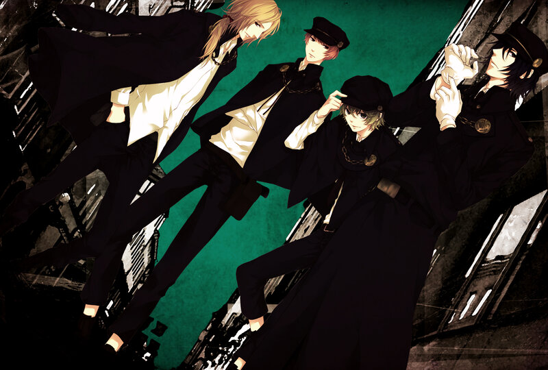 Four Male Characters — Black