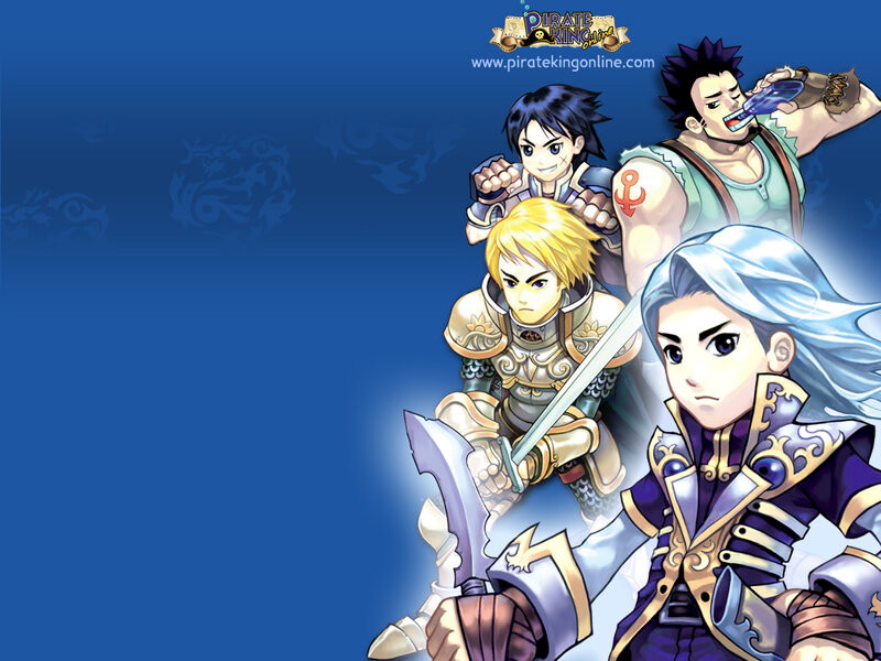 Four Male Characters — Blue, Dramatic