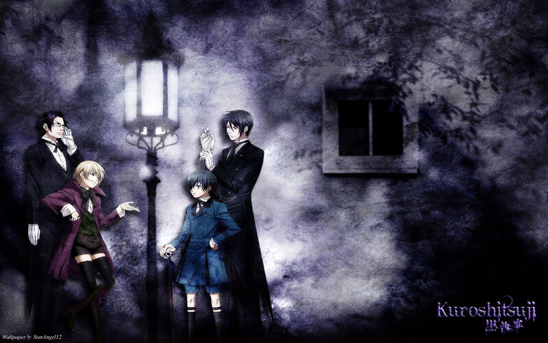 Four Male Characters — Purple
