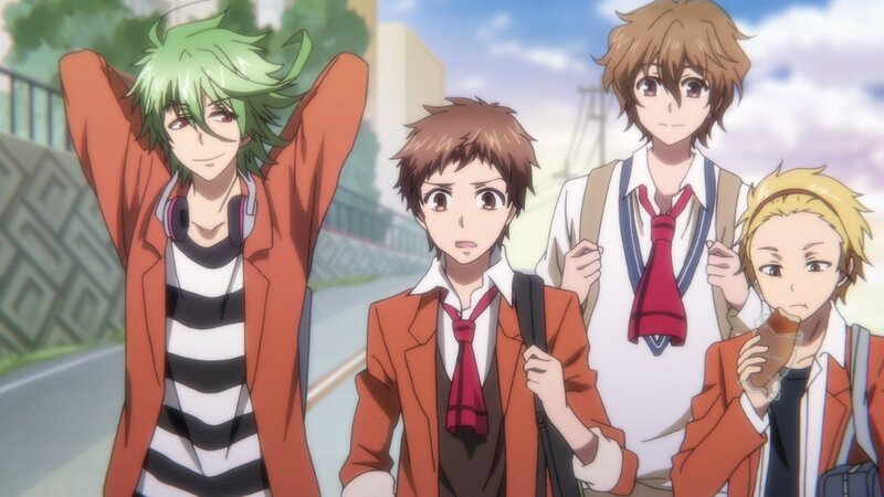 Four Male Students — Orange