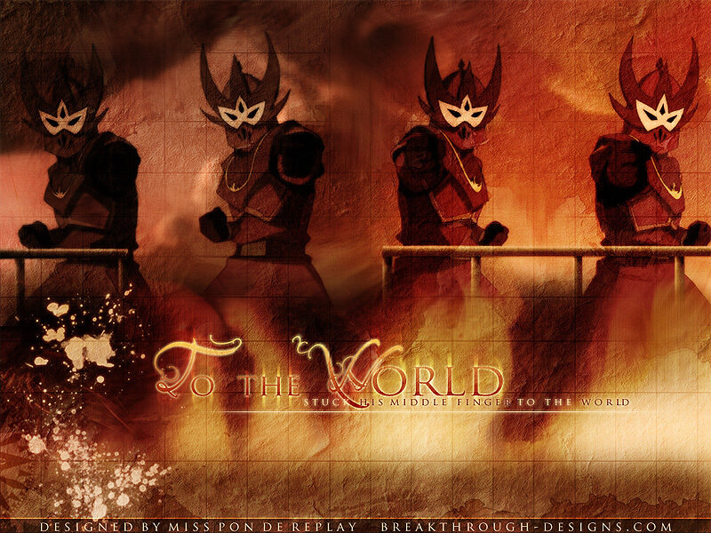 Four Masked Figures