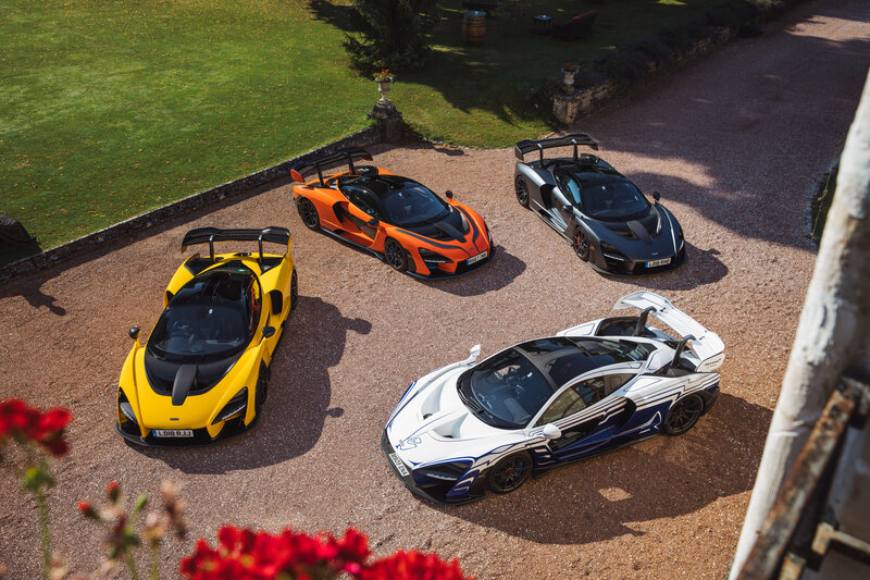 Four McLaren Supercars — Yellow