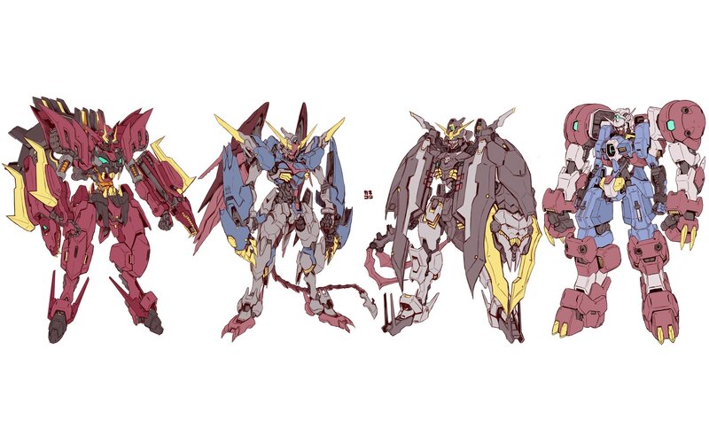 Four Mecha Robots