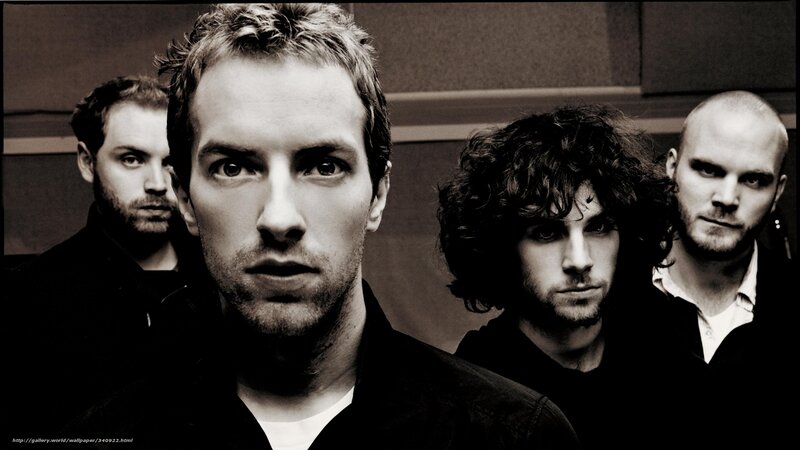 Four Men in a Band — Black, Serious, Photograph, Hair