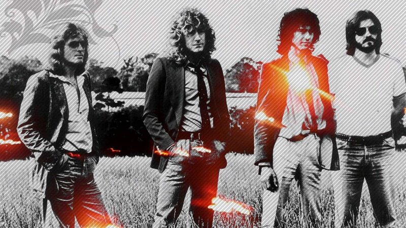 Four Men in a Field — Black, Dramatic, Photograph