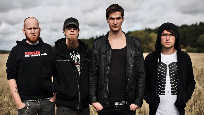 Four Men in a Field — Black