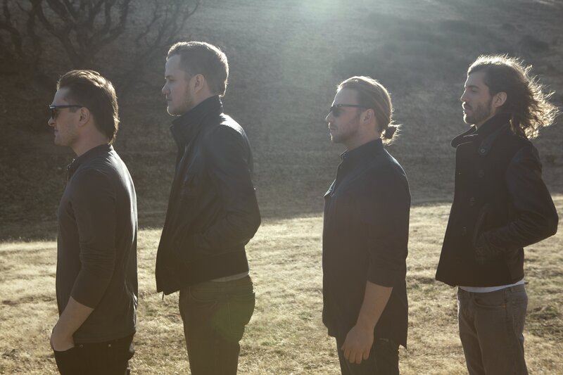 Four Men in a Line