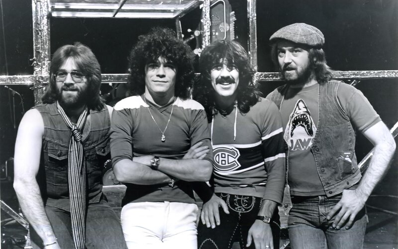Four Men in Band Attire — Black