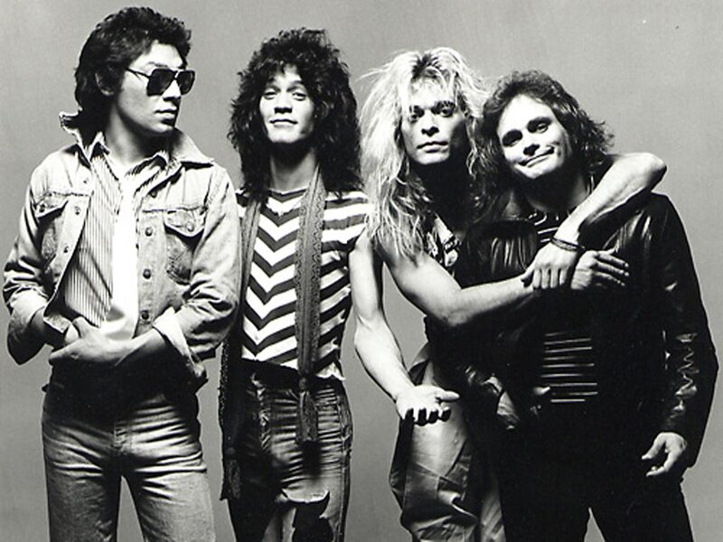 Four Men in Band Attire