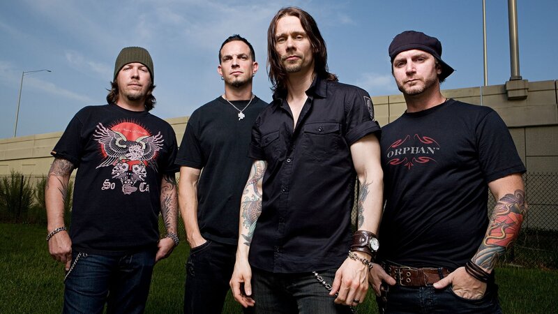 Four Men in Band — Black, Serious, Afternoon