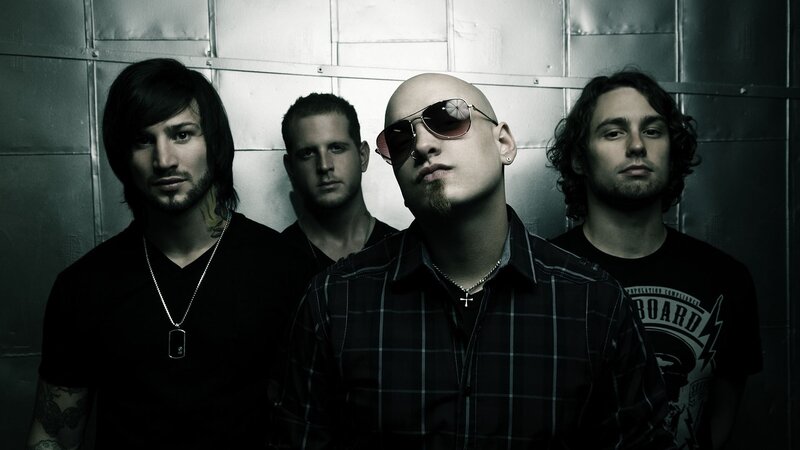 Four Men in Band — Black, Serious, Photograph, Sunglasses, Tattoos