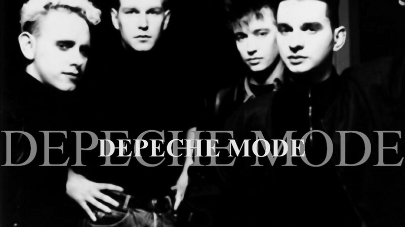 Four Men in Black and White — Serious, Photograph, Band Members, Text Overlay