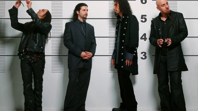 Four Men in Black Clothing — Dramatic, Photograph, Wall
