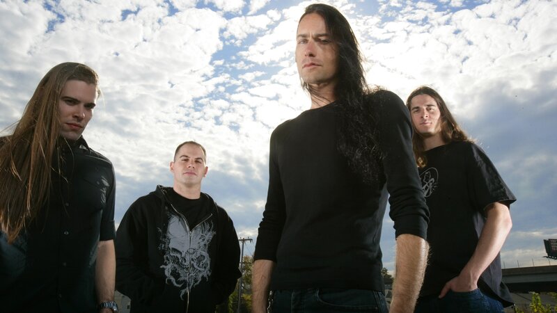 Four Men in Black Clothing — Serious, Afternoon, Photograph