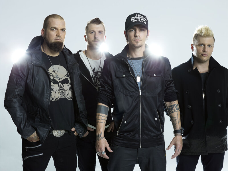 Four Men in Black Clothing — Serious, Photograph, Tattoos, Cap