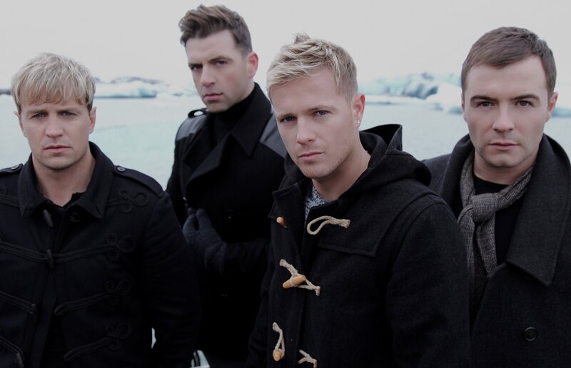 Four Men in Coats — Black, Serious