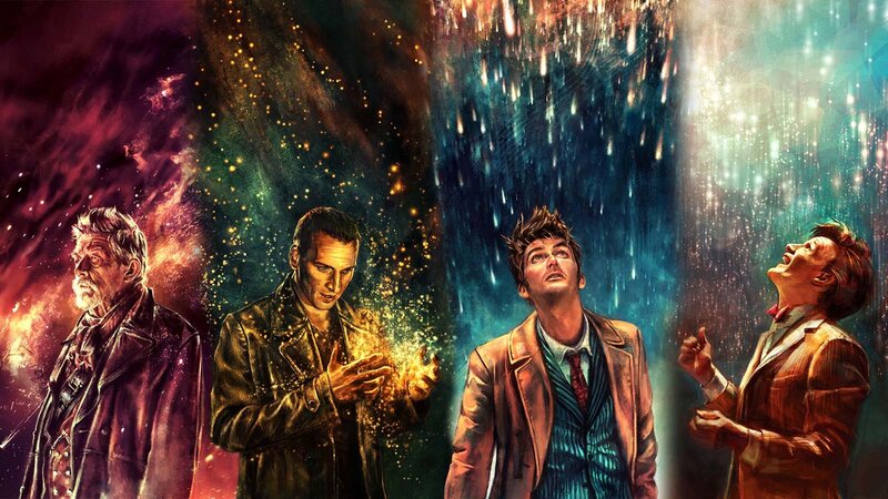 Four Men in Coats — Blue, Dramatic