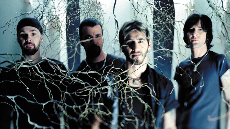 Four Men in Dark Clothing — Black, Dramatic, Photograph, Branches, Necklaces