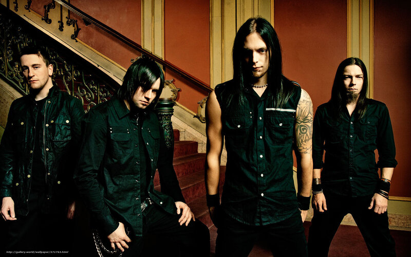 Four Men in Dark Clothing — Black, Serious, Photograph, Stairs