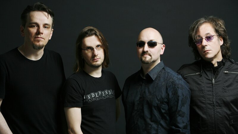 Four Men in Dark Clothing — Black, Serious, Photograph, Sunglasses