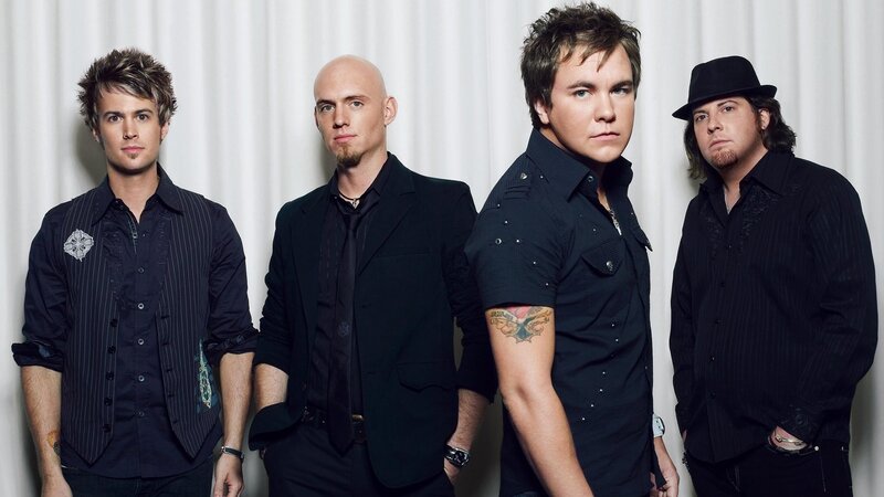 Four Men in Dark Clothing — Black, Serious, Photograph, Tattoo