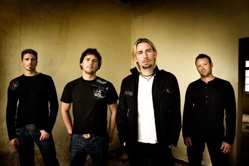 Four Men in Dark Clothing — Black, Serious