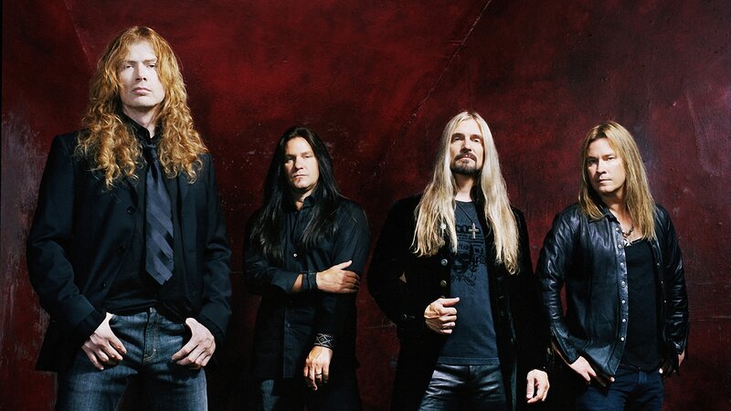 Four Men in Dark Clothing — Red