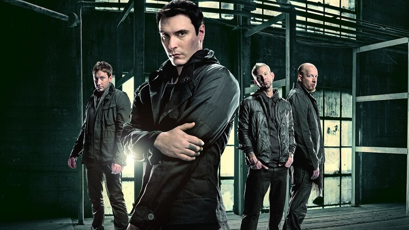 Four Men in Dark Jackets — Black