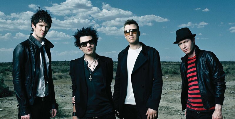 Four Men in Desert — Blue, Dramatic