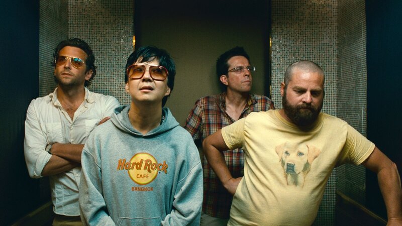 Four Men in Elevator