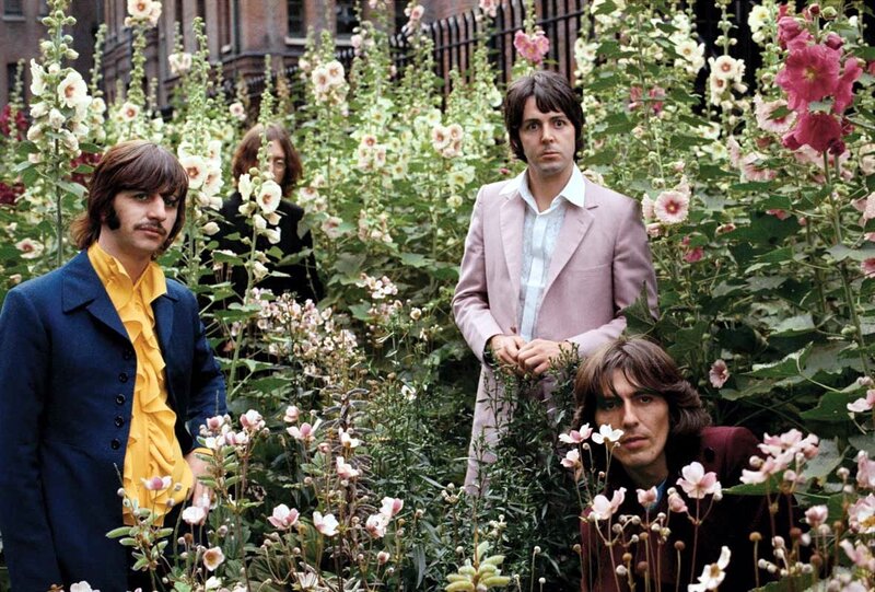 Four Men in Flowers