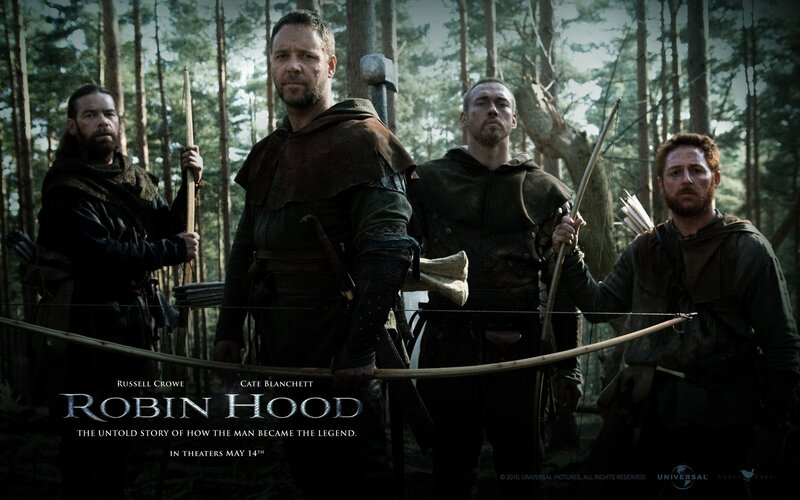 Four Men in Forest — Green, Dramatic