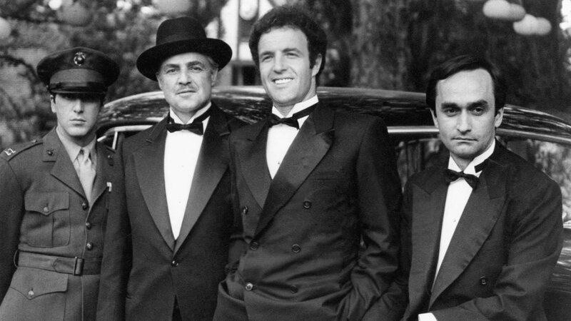 Four Men in Formal Wear — Black, Dramatic